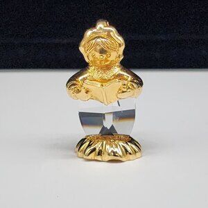 Swarovski Trimline Crystal Figural Pendant Caroler Hanging Ornament 1983 VTG